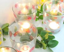 Цветочный декор для посуды