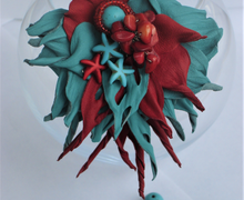 Брошь - заколка "На морской глубине"