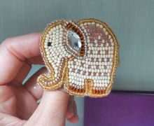 Брошь "Слоник"