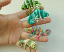 Хамелеончик брошь