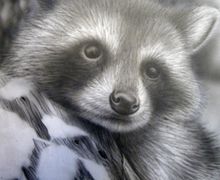 Картина в технике аэрография без рамы