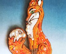 Брошь "Лисичка сестричка"