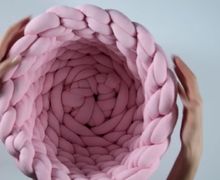 Кровать для кошек и собак из толстой пряжи