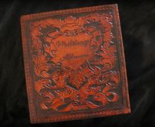 Свадебный (семейный) фотоальбом из натуральной кожи