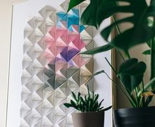 Мастер-класс: «Оригами на стену из пирамидок»