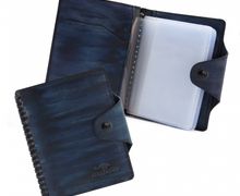 Визитница CANGURIONE 3309-020 Dark-Blue Hand Made