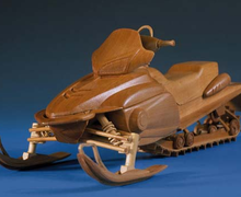 Деревянный снегоход