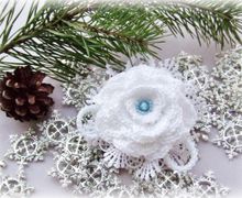 Брошь "Снежная королева"