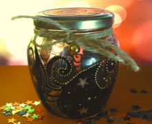 Декоративная баночка с бубенчиком