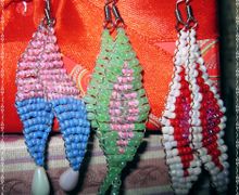 Серьги из бисера