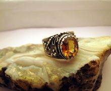 Перстень с цитрином