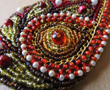 Брошь пришивная