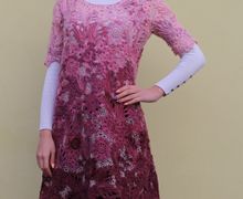 Мохеровое платье-туника "Ягодный микс"