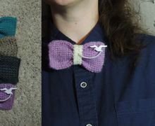 Вязаные галстуки-бабочки