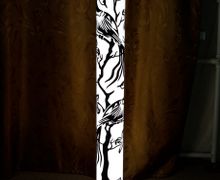 Напольный торшер "Птички на ветке "