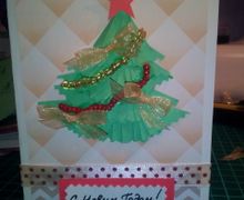 Новогодняя открытка ручной работы