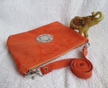 Сумочка "Огненный Феникс" из натуральной замши-велюр