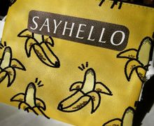 Банановая сумка вышитая бисером