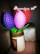 текстильные тюльпаны