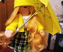 Интерьерная текстильная кукла