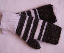 Варежки с искусственным мехом