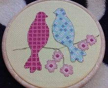 Вышитая картина "Райские птицы"