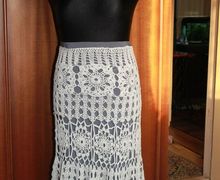 Юбка крючком.