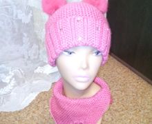 Комплект шапка+манишка