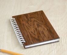 Блокнот с деревянной обложкой