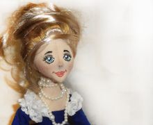 Текстильна будуарная кукла