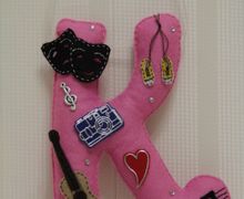 Буквы-инициалы, Цифры из фетра