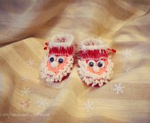 вязаные новые пинетки ручной работы