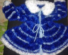 пальто из пряжи ''травка''