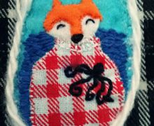 Брошка "Рыжий Лис"