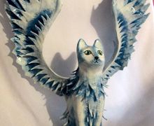 Кот Ангелок (статуэтка, авторская работа)