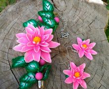 "Лотос" браслет и серьги