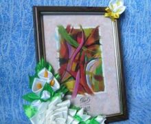 рамка "белая роза"