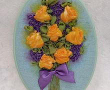 Панно "Жёлтые розы"