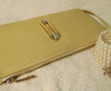 Клатч "Золотой" из натуральной кожи