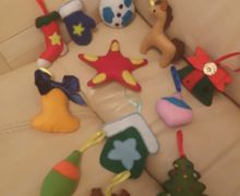 новогодние игрушки из фетра