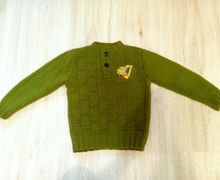 Джемпер с застежкой поло "Экскаватор"