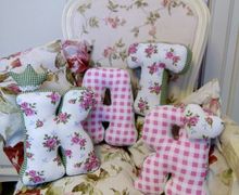 Буквы-подушки