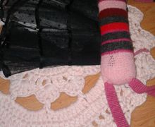 Коврик ручной работы.Выполненных из трикотажный пряжи.