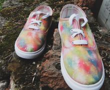 Слипоны с ручной росписью