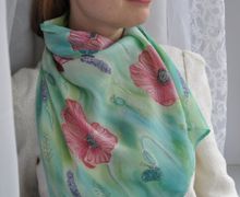 Шарф "Поле маков"