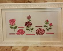 Картина вышитая "Розы"