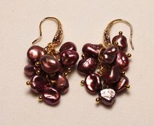 Серьги натуральный жемчуг