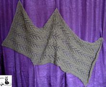 Ажурный палантин-шаль