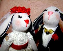 Свадебные зайцы Тильда