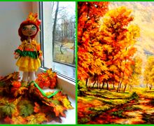 интерьерная кукла - Леди Осень (Сашенька)